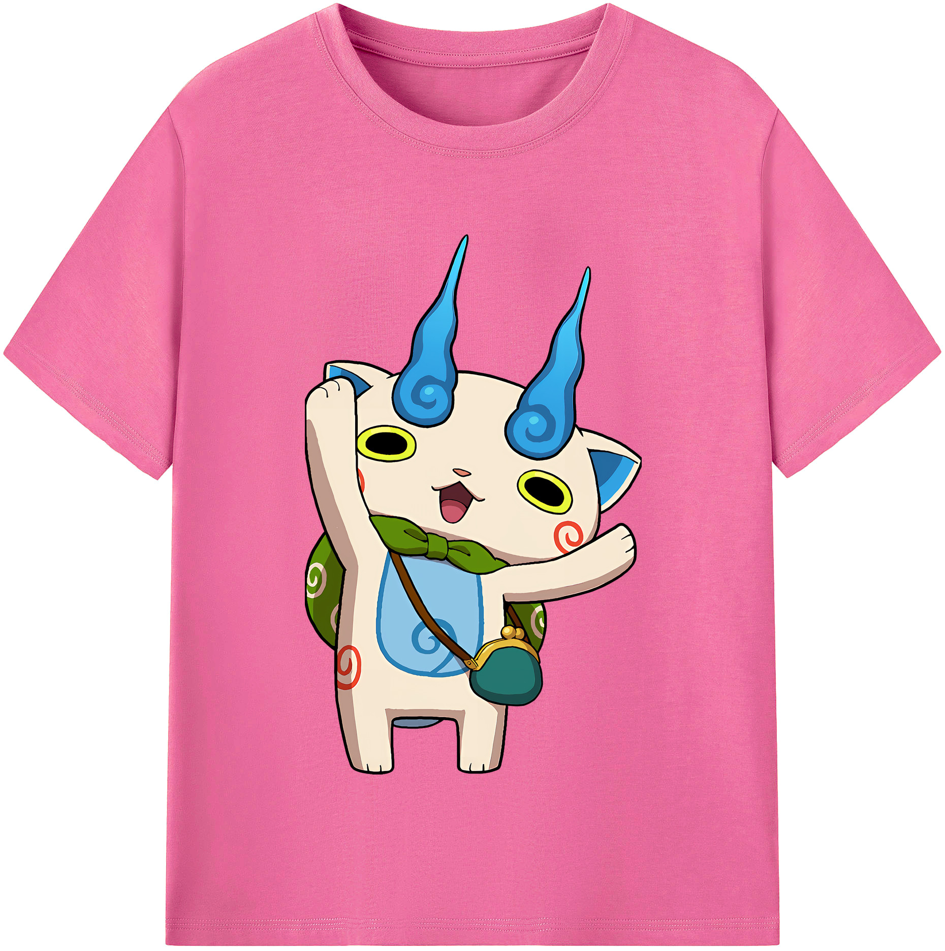（画像用） 妖怪ウォッチ Yo-kai Watch レディースカジュアルプリントTシャツ（綿100％）
